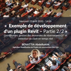 Exemple de développement d&#039;un plugin Revit : Coordination, gestion des réservations CET et détection des clash