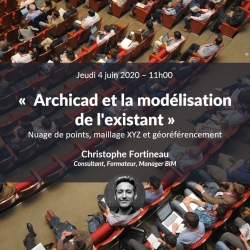 Archicad et la modélisation de l&#039;existant : Nuage de points, maillage XYZ et géoréférencement