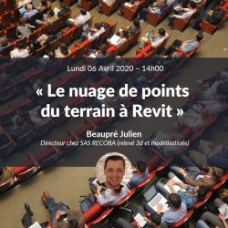 Le nuage de points du terrain à Revit avec Julien BEAUPRÉ