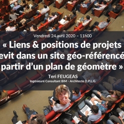 Liens &amp; positions de projets Revit dans un site géo-référencé à partir d’un plan de géomètre avec Téri Feugeas