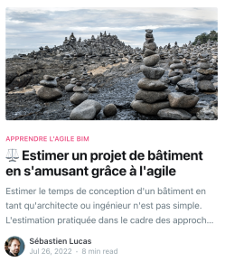 Estimer un projet de bâtiment avec l&#039;Agile