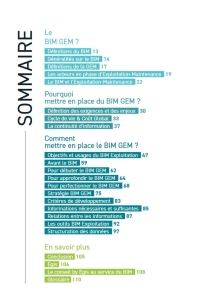 Le BIM GEM, Pourquoi &amp; Comment ? Sommaire