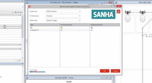 Une application Revit gratuite pour placer les gammes de produits SANHA (PLiP)