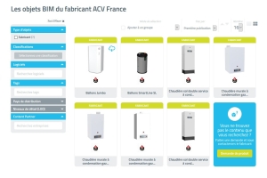 Les objets BIM de ACV désormais sur BIM&amp;CO