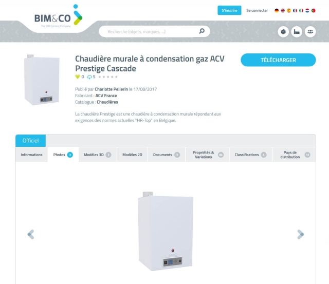 Les objets BIM de ACV désormais sur BIM&amp;CO