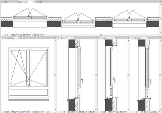 Revlib architecture - fenêtres PVC pour Revit