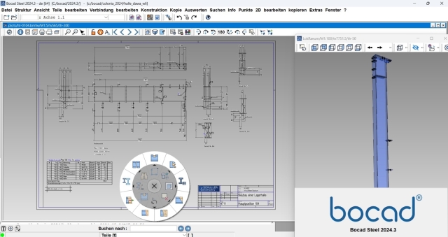 Bocad 2024.3 : La solution des spécialistes de structures métalliques optimisée pour le BIM