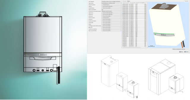 Sélecteur VDI3805 d’éléments de production de chaleur