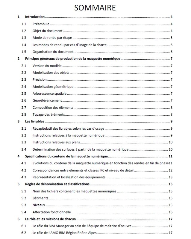 Charte Maquette numérique