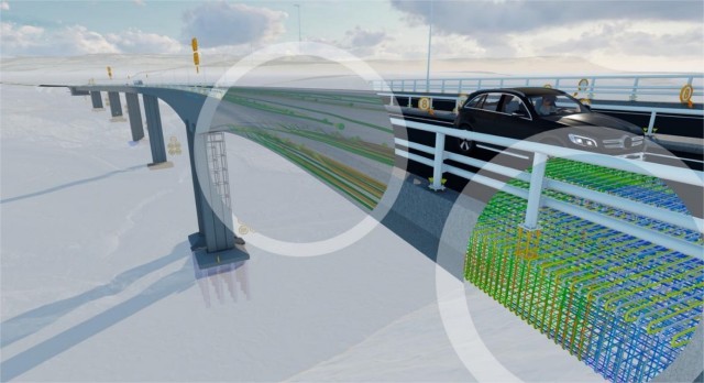 Fig. 5 – Visualisation du modèle BIM du pont de Randselva, en Norvège. [4]