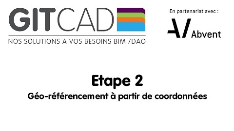 ARCHICAD - 02 - Géo-référencement à partir de coordonnées