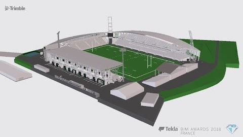 Tekla France BIM Awards 2018 - CANCE : Stade du Hameau