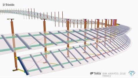 Tekla France BIM Awards 2018 - VIRY : Réhabilitation du centre commercial CAP 3000 Rubans