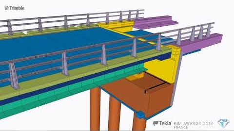 Tekla France BIM Awards 2018 - DODIN CAMPENON BERNARD : Doublement du viaduc et de décharge du Cher