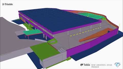 Tekla France BIM Awards 2018 - BETREC : Parking Super U