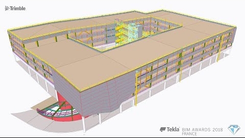 Tekla France BIM Awards 2018 - NORMACADRE : Ville de Gap, parking de Bonne