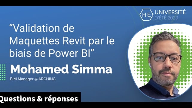 [Q&amp;R] Validation de Maquettes Revit par le biais de Power BI - Mohamed Simma