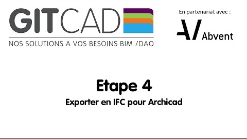 REVIT 04  Exporter en IFC pour Archicad