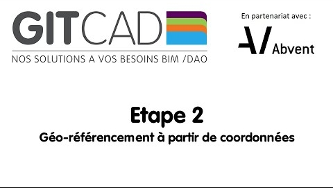 ARCHICAD - 02 - Géo-référencement à partir de coordonnées