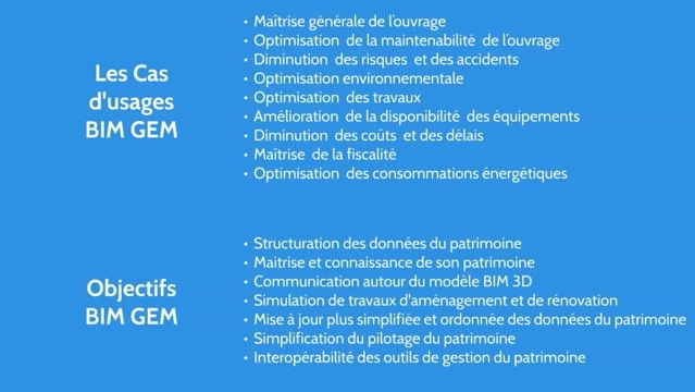 02 - Cas d’usages et objectifs en BIM G.E.M