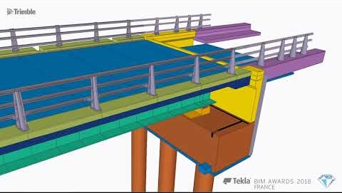 Tekla France BIM Awards 2018 - DODIN CAMPENON BERNARD : Doublement du viaduc et de décharge du Cher