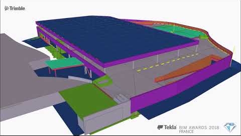 Tekla France BIM Awards 2018 - BETREC : Parking Super U