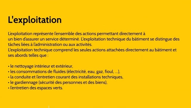 07 - Exploitation et activités liées à l’exploitation