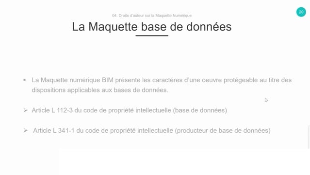 16 - La maquette en tant que base de données