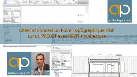 Positionner un point (NGF) de Topographie avec REVIT Architecture